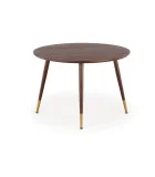 ROUND TABLE DOMENICO, TOP - WALNUT, LEGS - WALNUT / GOLD order